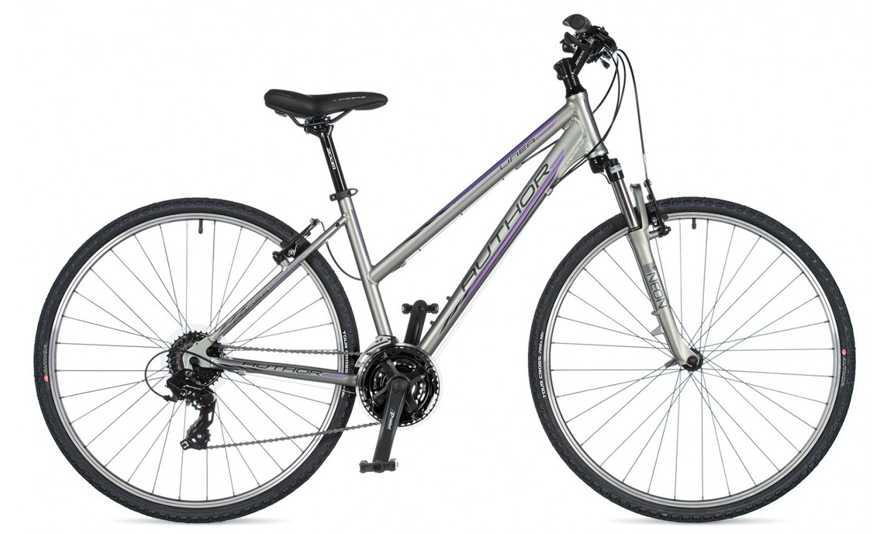 Фотография Велосипед AUTHOR Linea 28" (2020) 2020 Серебристо-фиолетовый